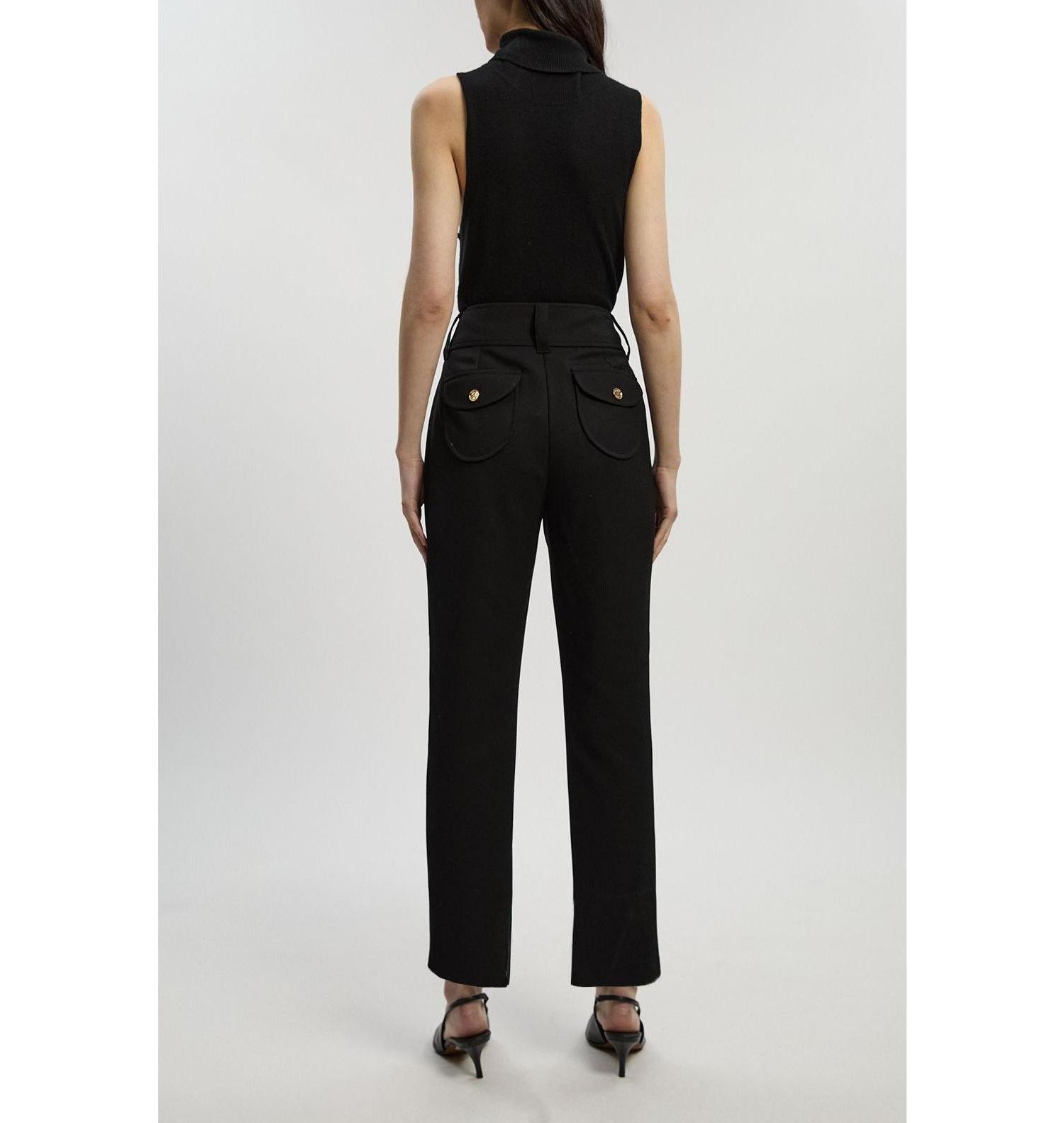 Women's Textured Straight Leg Trousers