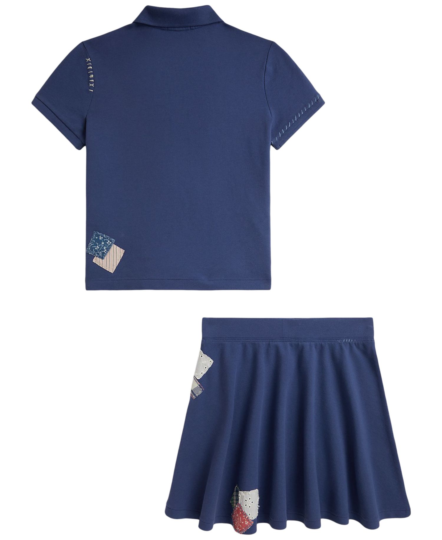 Girls' 7-16 Short-Sleeve Polo Shirt and Skirt, 2-Piece Set