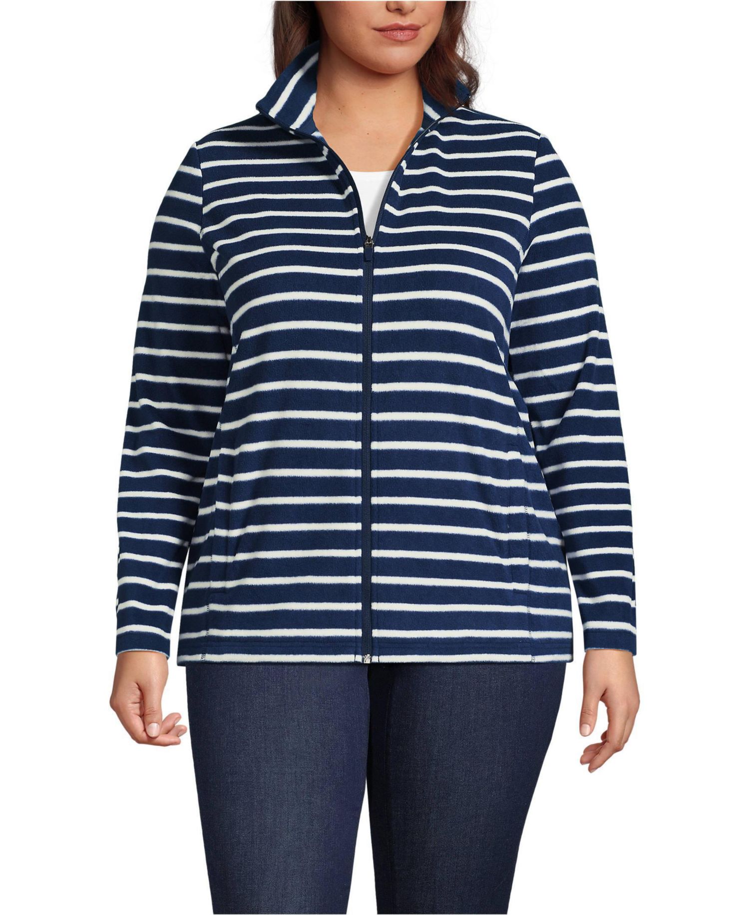 Plus Size Anyweather Fleece Full Zip Jacket