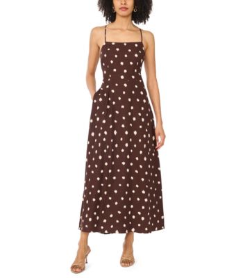 1.STATE Women's Linen Blend Printed Maxi Dress - Macy's