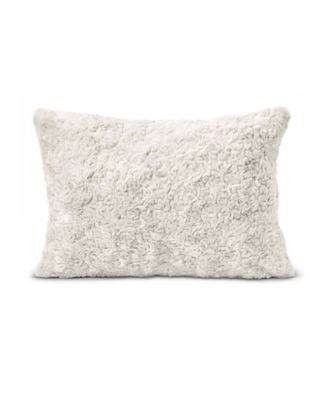 HGTV Curlicue Faux Fur Decorative Pillow, 14" x 20"