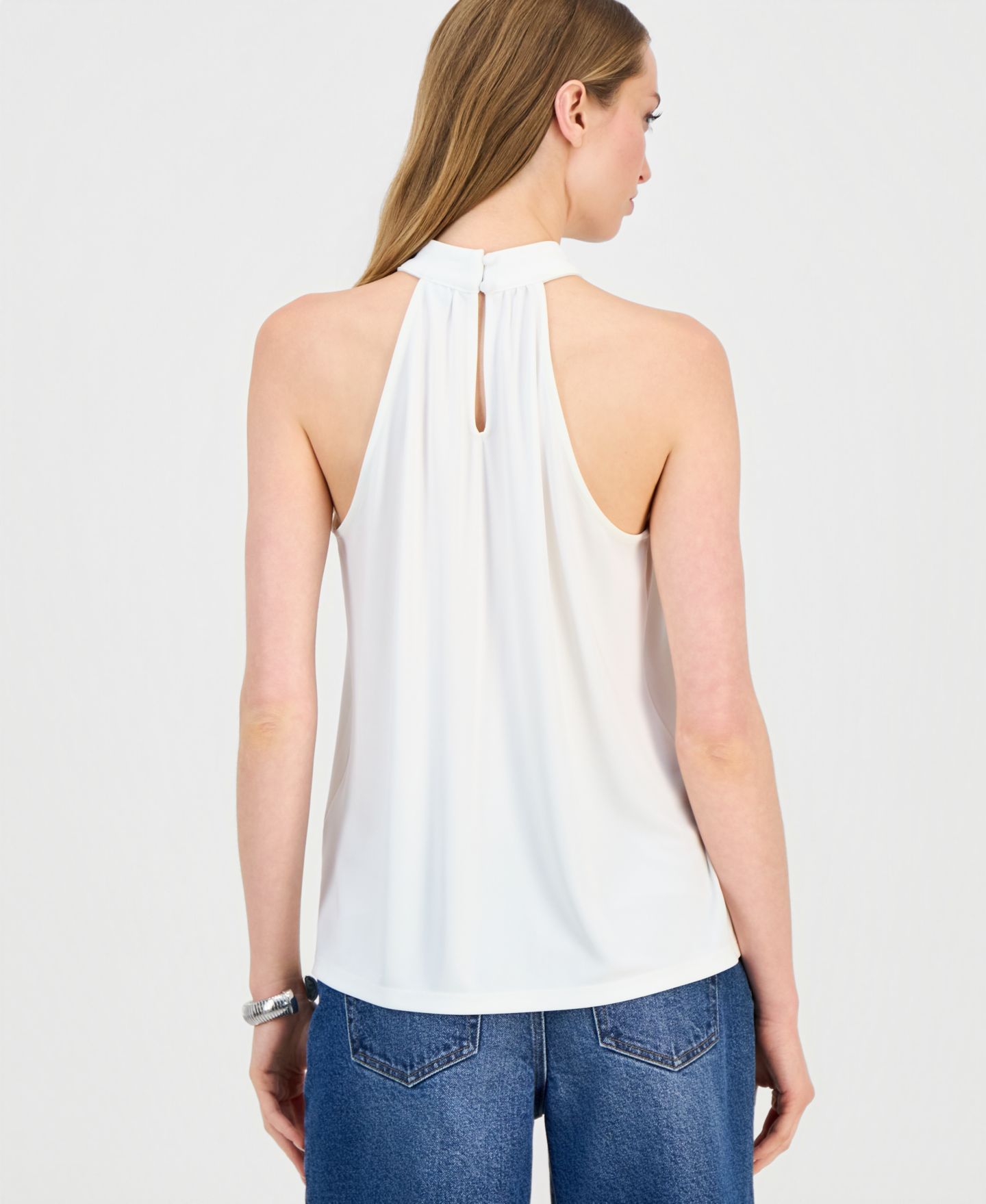 Женский топ I.N.C. International Concepts Halter Top, цвет: Яркий белый — фото 2