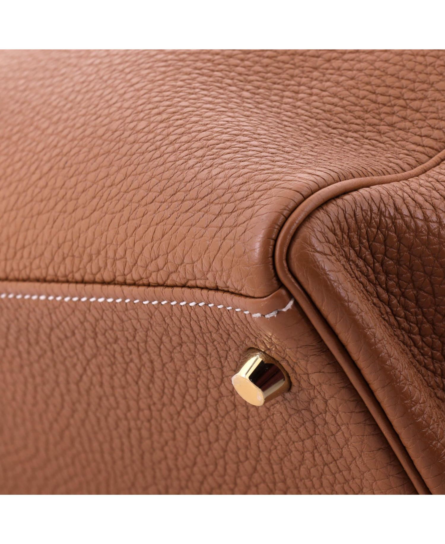 Kelly 28 Handbag Brown Togo with Gold Hardware