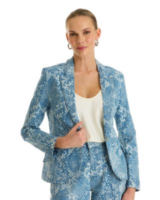 Women's Marie Single Breasted Blazer Snake