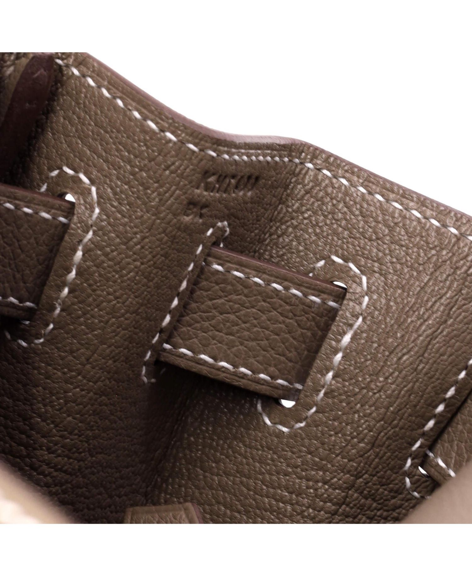 Kelly 28 Handbag Grey Evercolor with Palladium Hardware