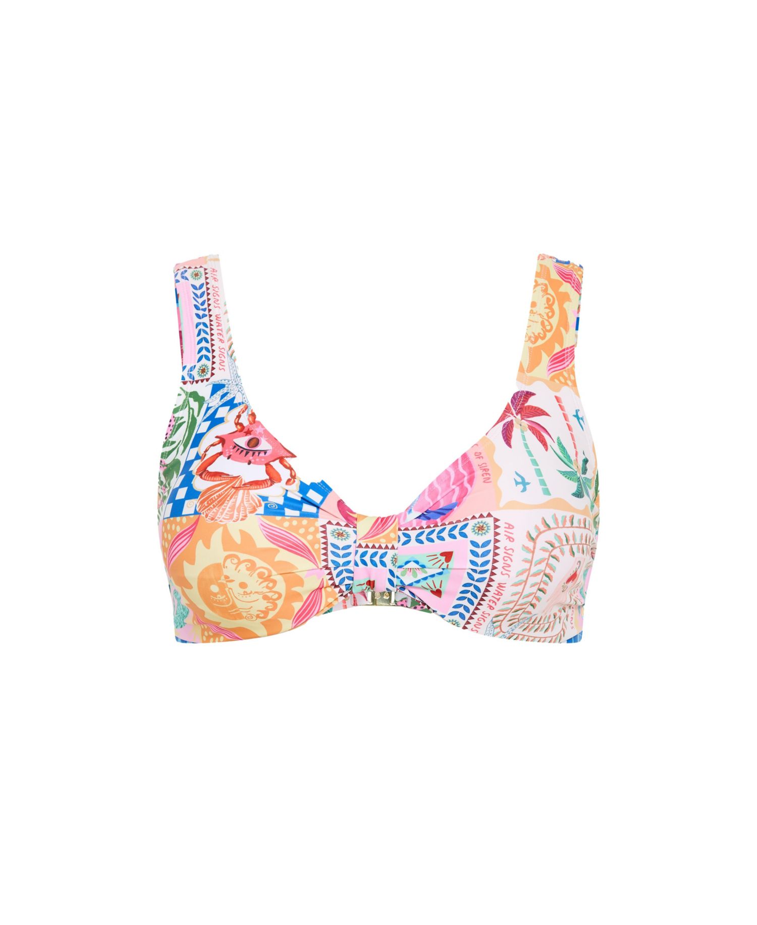 Women's Positano Print Underwire Bikini Top