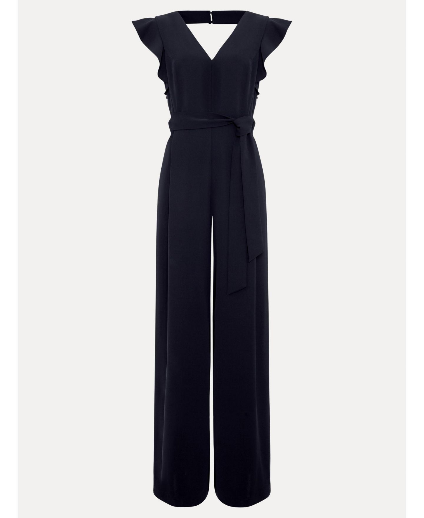 Женский комбинезон Phase Eight Kallie Frill V-Neck Jumpsuit, цвет: Тёмно-синий — фото 2