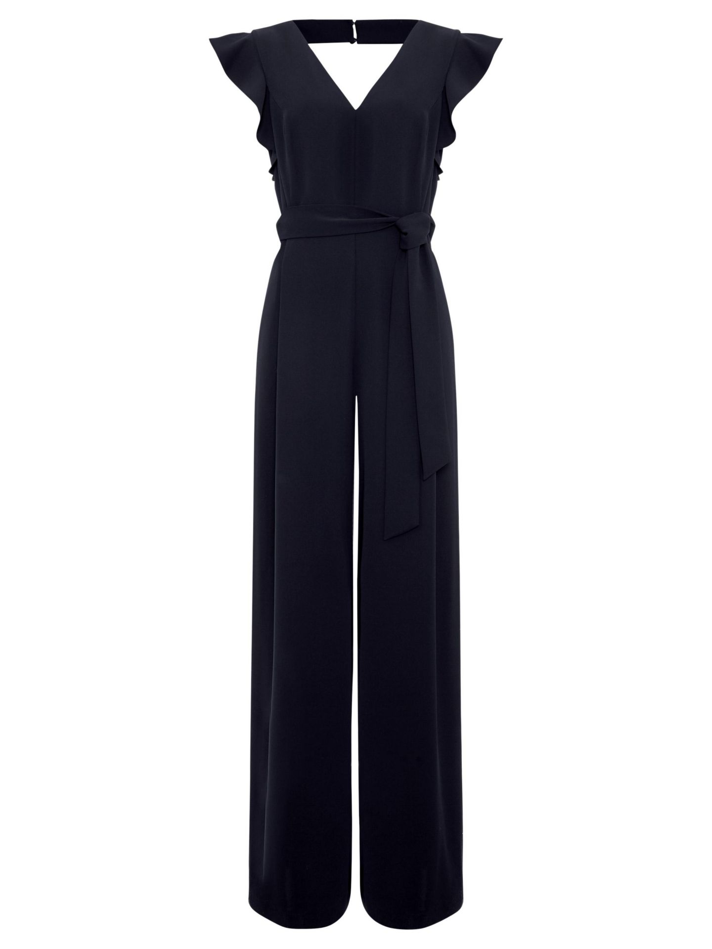 Женский комбинезон Phase Eight Kallie Frill V-Neck Jumpsuit, цвет: Тёмно-синий — фото 8