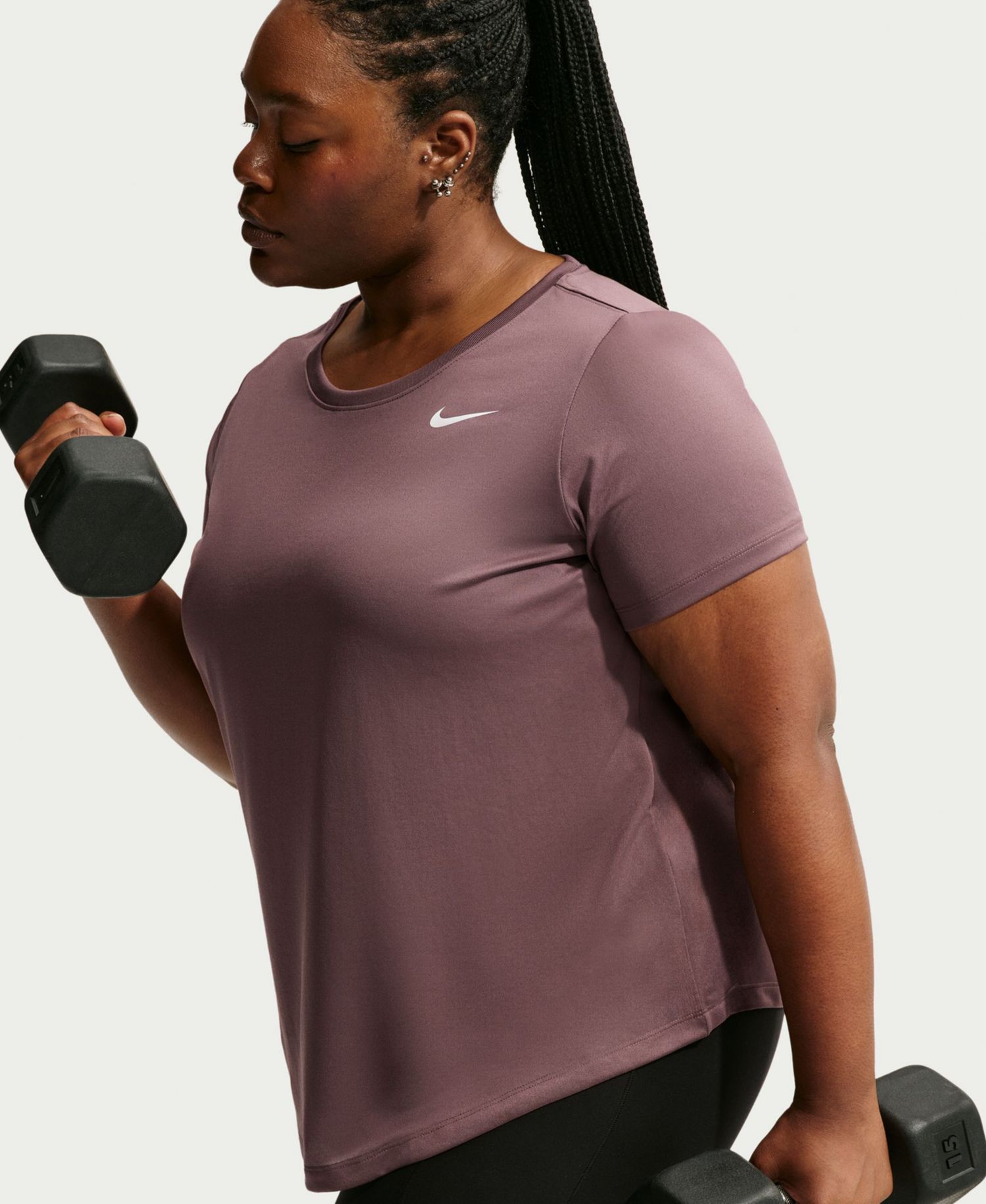 Plus Size Active Dri-FIT Women's Short-Sleeve Logo T-Shirt