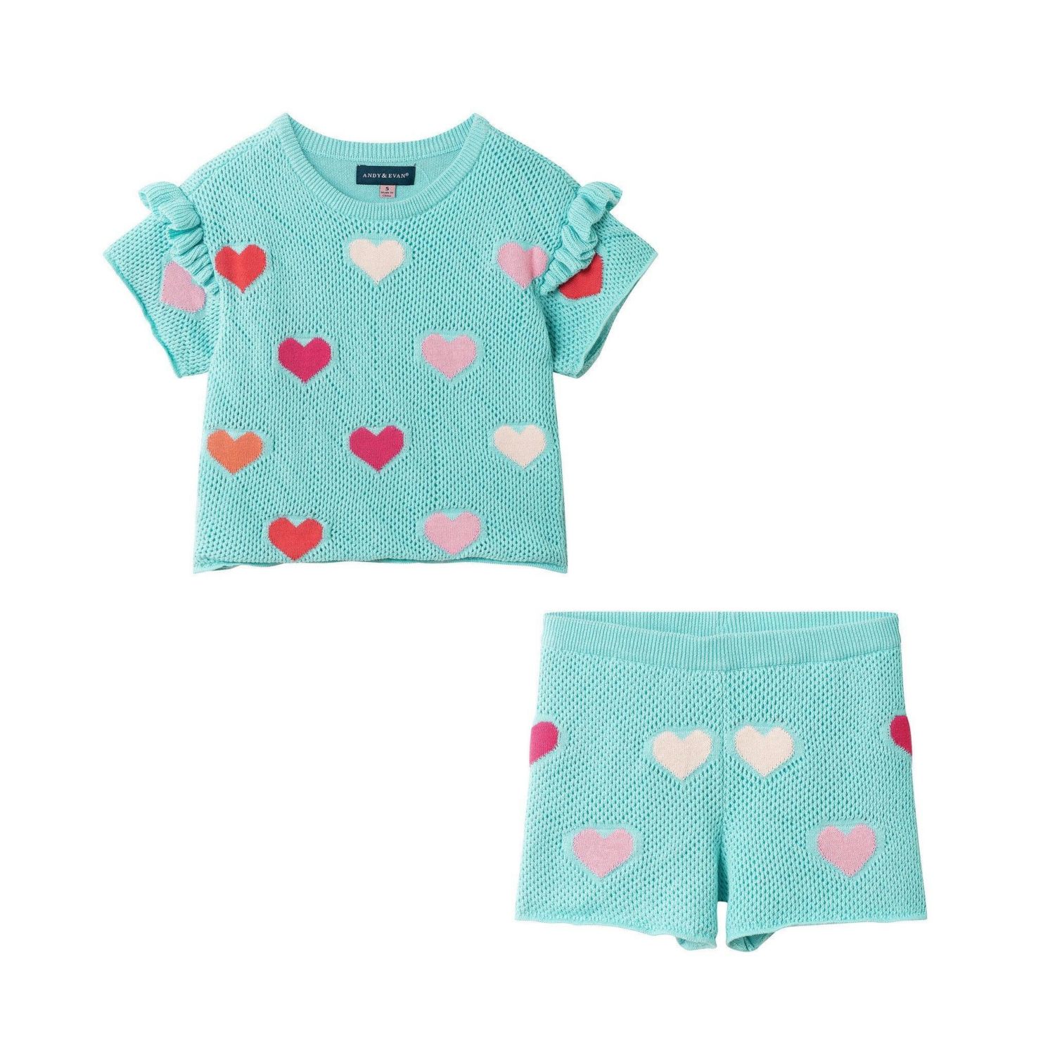 Little Girls Hearts Crochet Set