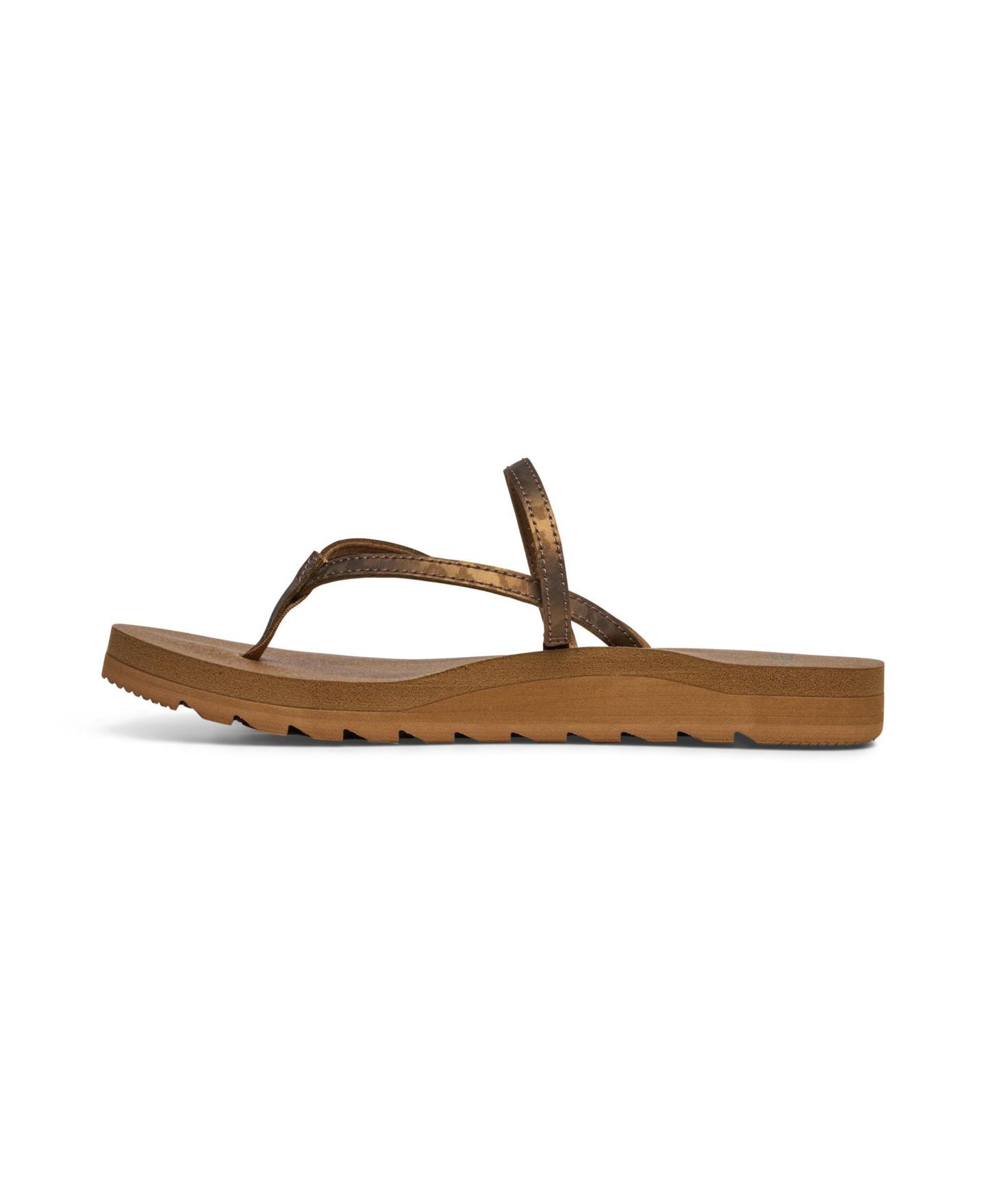 Женские сандалии Sanuk Women Yoga Strappy Leather, цвет: Бронзовый леопардовый — фото 2