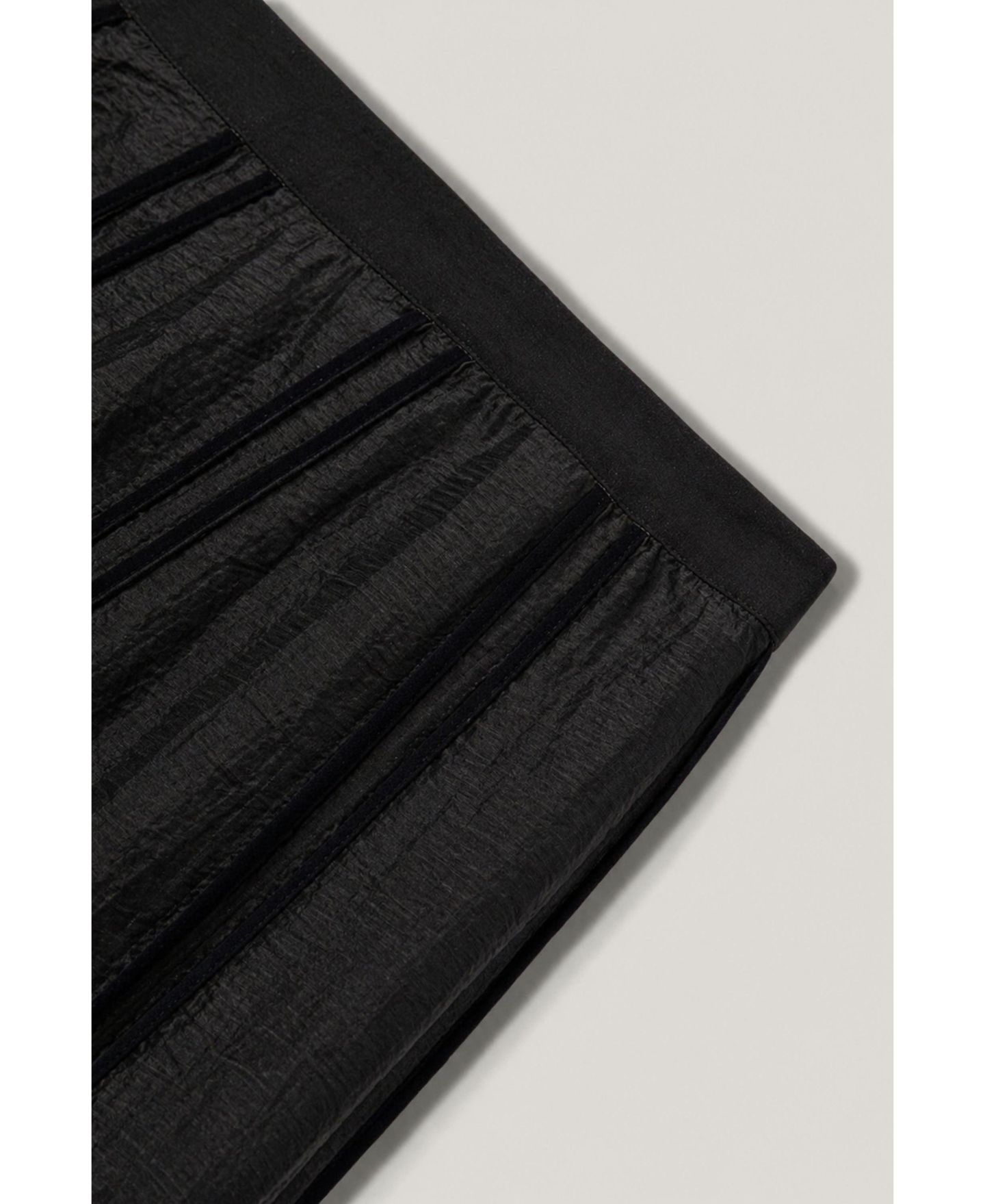 Женская юбка NOCTURNE Sheer Pleated Midi, цвет: Чёрный — фото 7