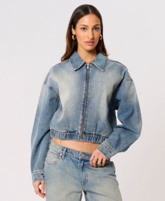 Women's Denim Full-Zip Jacket