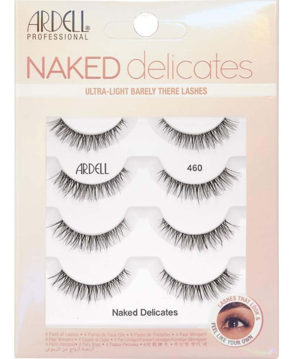 Ardell Naked Delicates Strip Lashes 460, 4-pack In 462