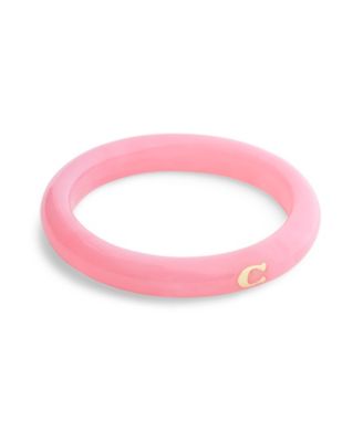 Pink Signature C Resin Bangle Bracelet