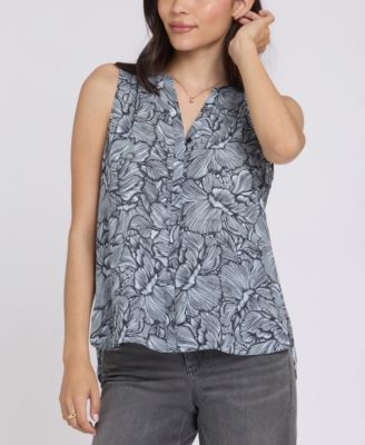Women's Sleeveless Pintuck Top