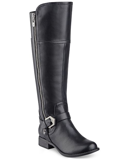 G by GUESS Hailee WideCalf Riding Boots & Reviews Boots Shoes Macy's