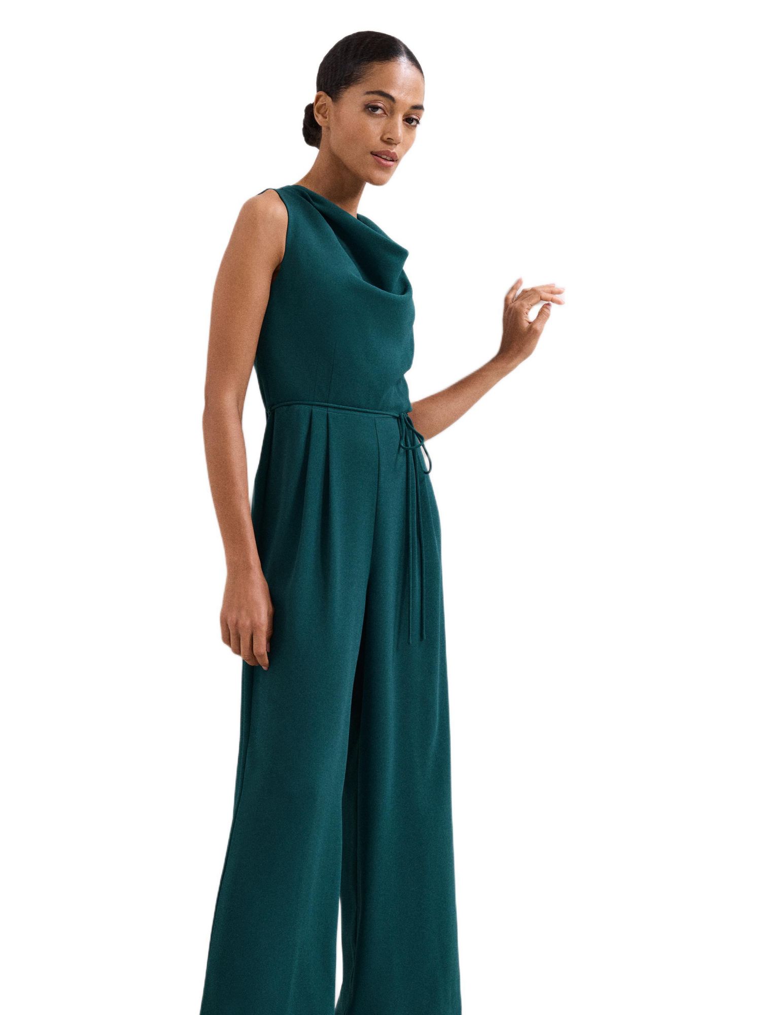 Women's Monique Cowl Neck Wide Leg Jumpsuit