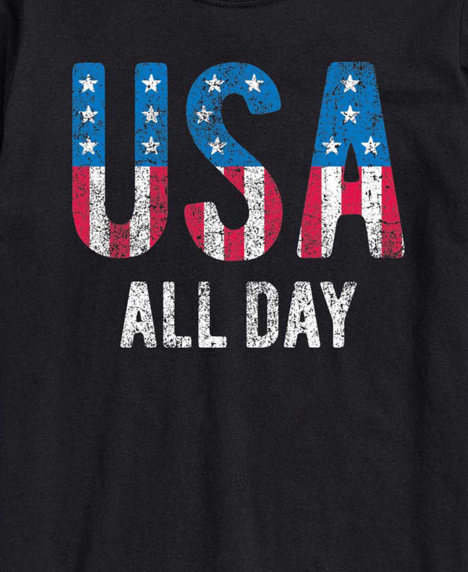 Men's USA All Day Flag Fill Short-Sleeve Graphic T-Shirt
