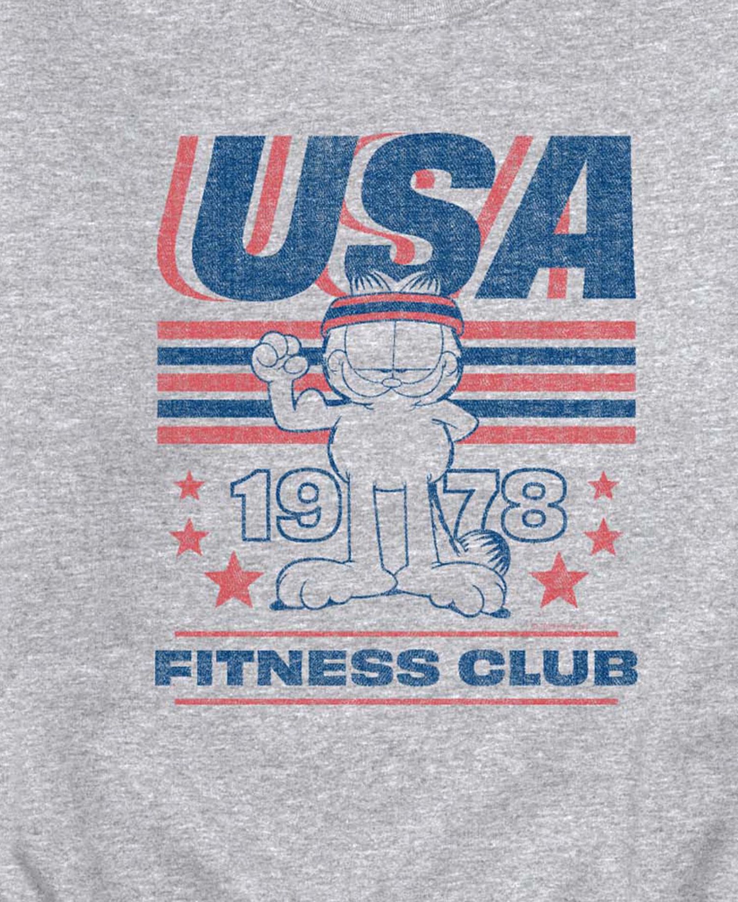 Men's Garfield USA Fitness Crew Fleece Sweatshirt