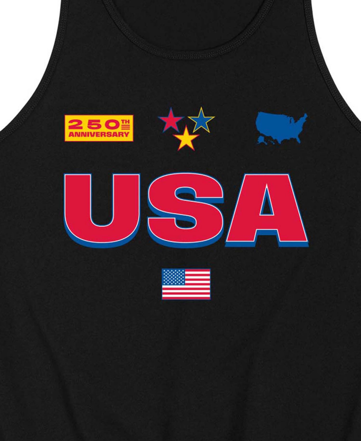 Men's USA 250 Jersey Sleeveless Graphic Tank Top