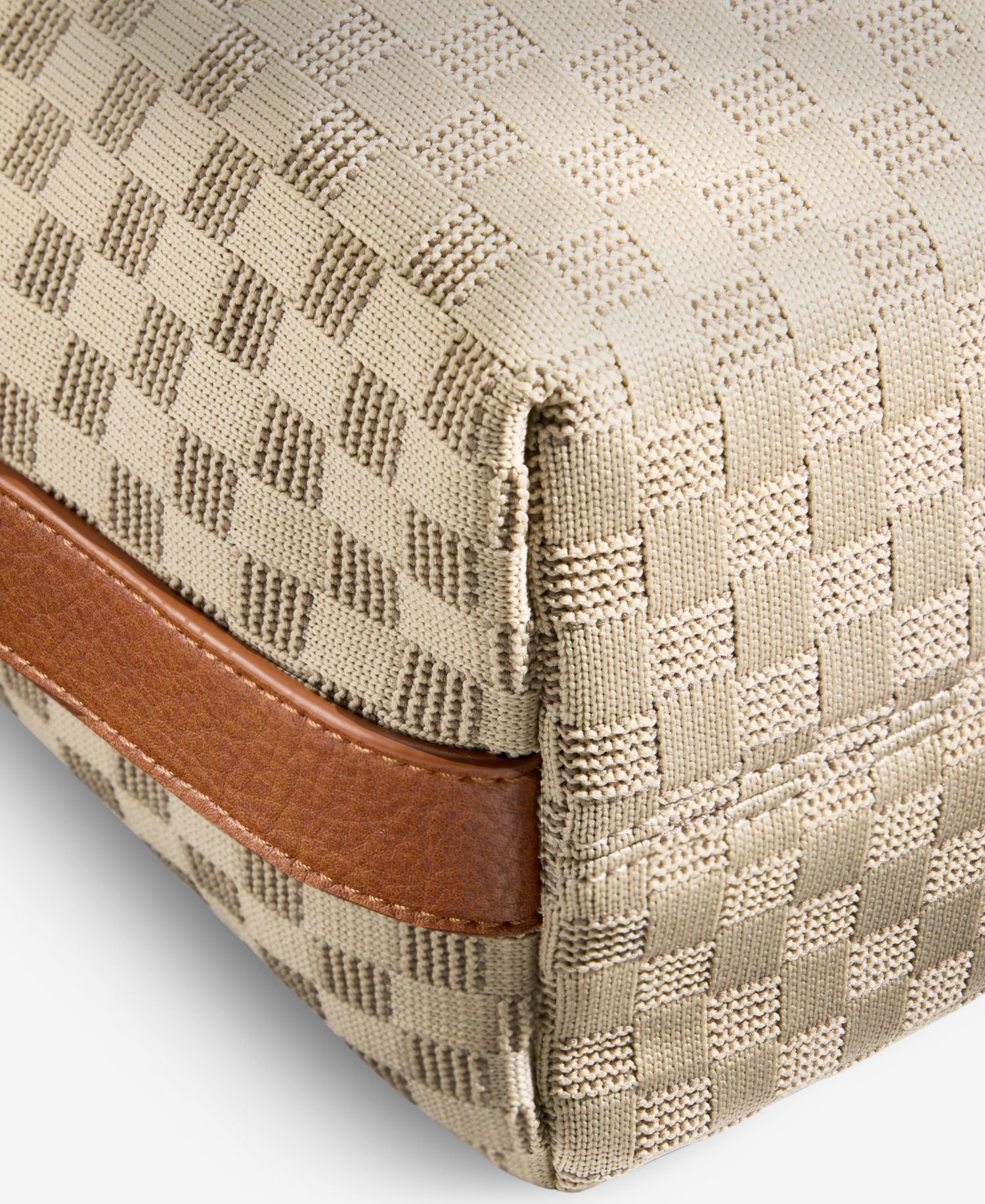 Checkered Soft Knit Soft Hobo