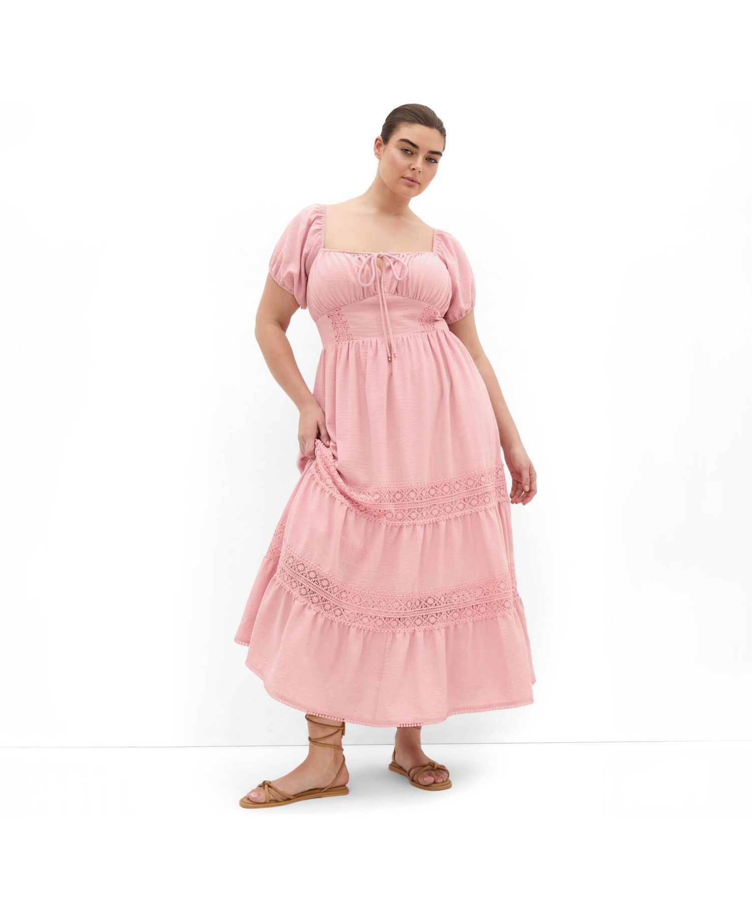 Women's Haven Embroidery Trim Maxi Dress