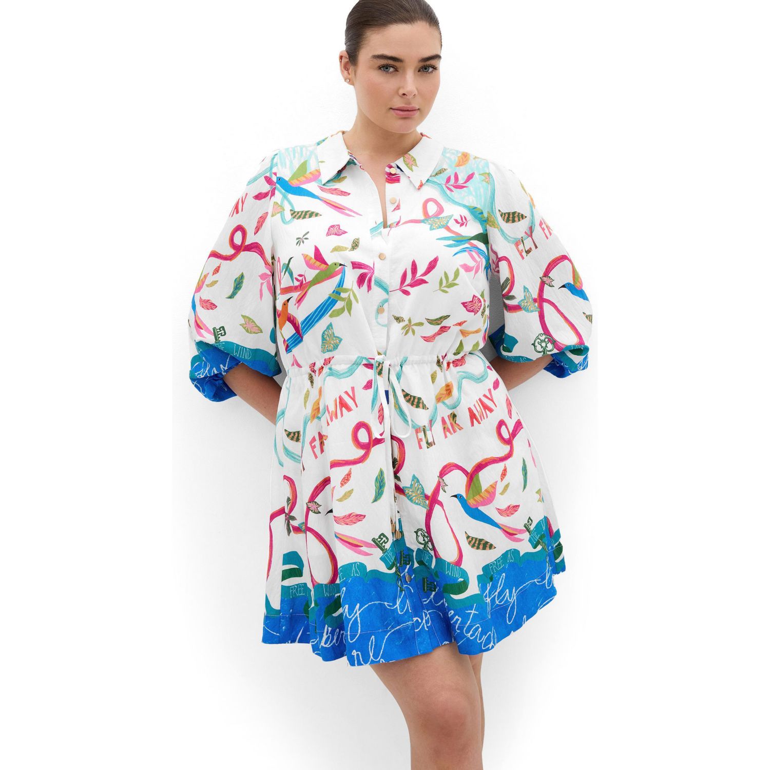 Women's Plus Size Tahlia Spirit Print Mini Dress