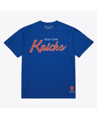 Men's Blue New York Knicks Vintage Wordmark T-Shirt