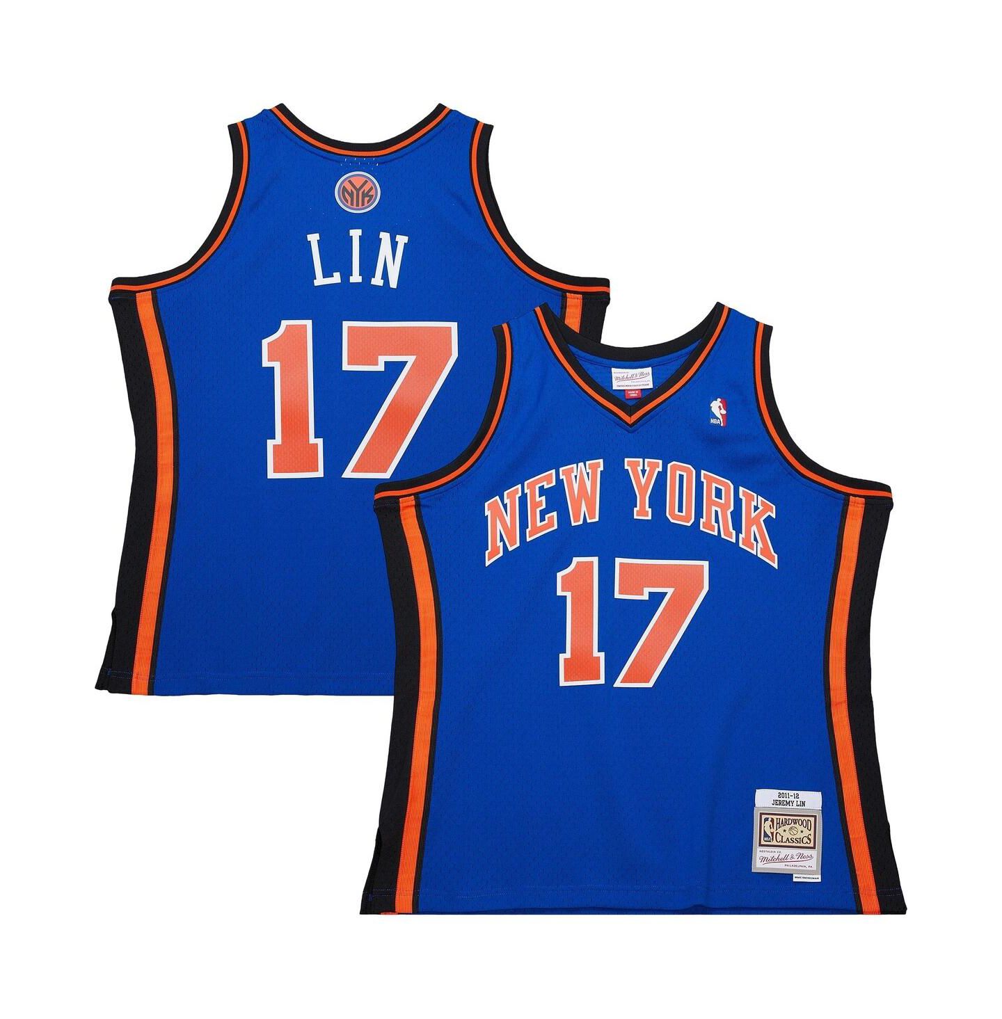 Мужское джерси Mitchell & Ness Jeremy Lin New York Knicks 2011/12 Swingman, Blue — фото 1