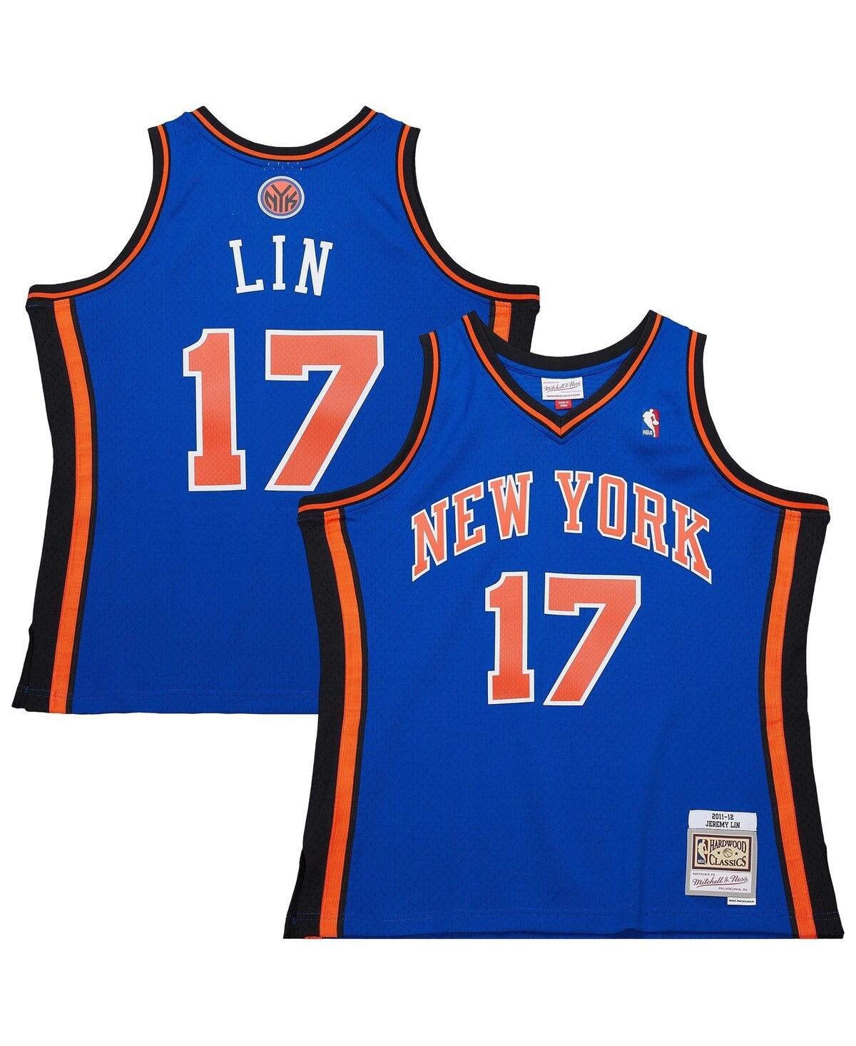 Mitchell & Ness Men's Jeremy Lin Blue New York Knicks 2011/12 Swingman Jersey - Blue