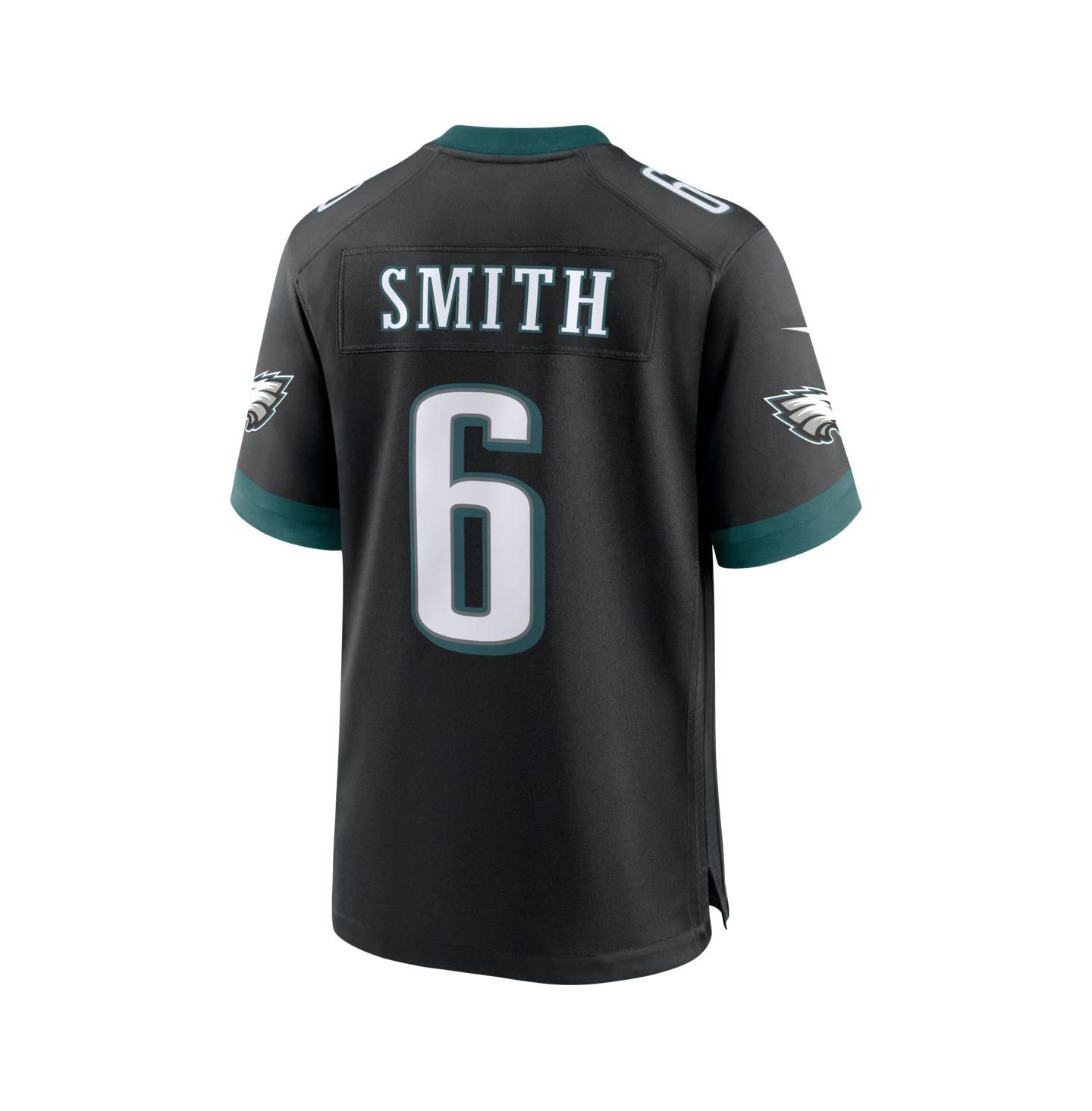 Мужской топ Nike Devonta Smith Black Philadelphia Eagles Alternate Game Jersey — фото 3