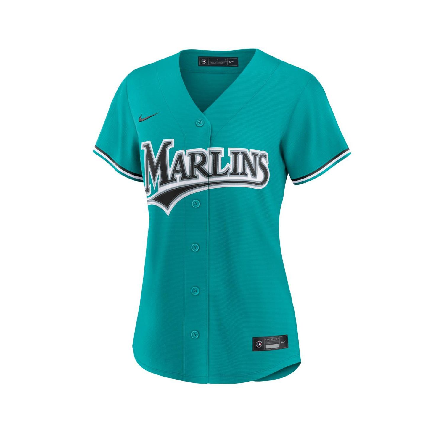 Women's Teal Miami Marlins Alternate Replica Jersey
