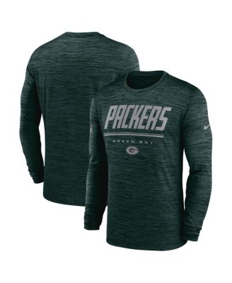 Men's Green  Bay Packers Sideline Offensive Transition Velocity Dri-FIT Long Sleeve T-Shirt