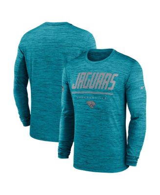 Men's Teal Jacksonville Jaguars Sideline Offensive Transition Velocity Dri-FIT Long Sleeve T-Shirt