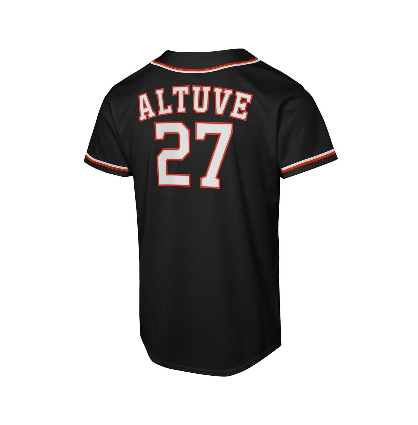Детское джерси Nike Jose Altuve Houston Astros Fashion Replica Player, Black — фото 3
