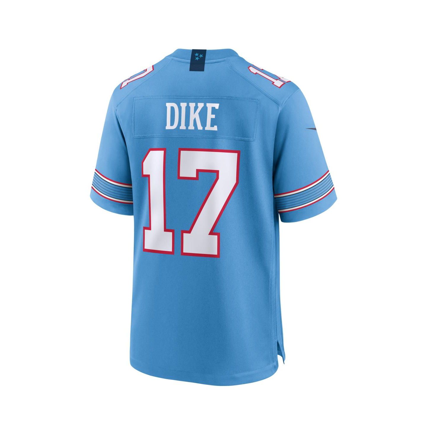 Мужской топ Nike Chimere Dike Light Blue Tennessee Titans Team Game Jersey — фото 3