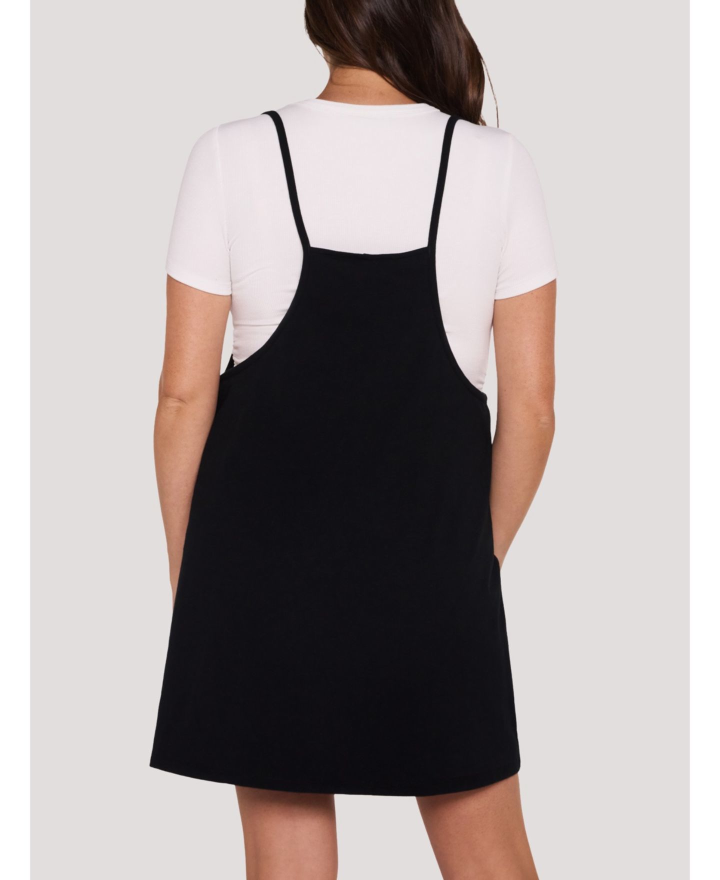Женское платье Motherhood Maternity Maternity Motherhood Sleeveless Relaxed Fit Dress Romper, цвет: Чёрный — фото 4