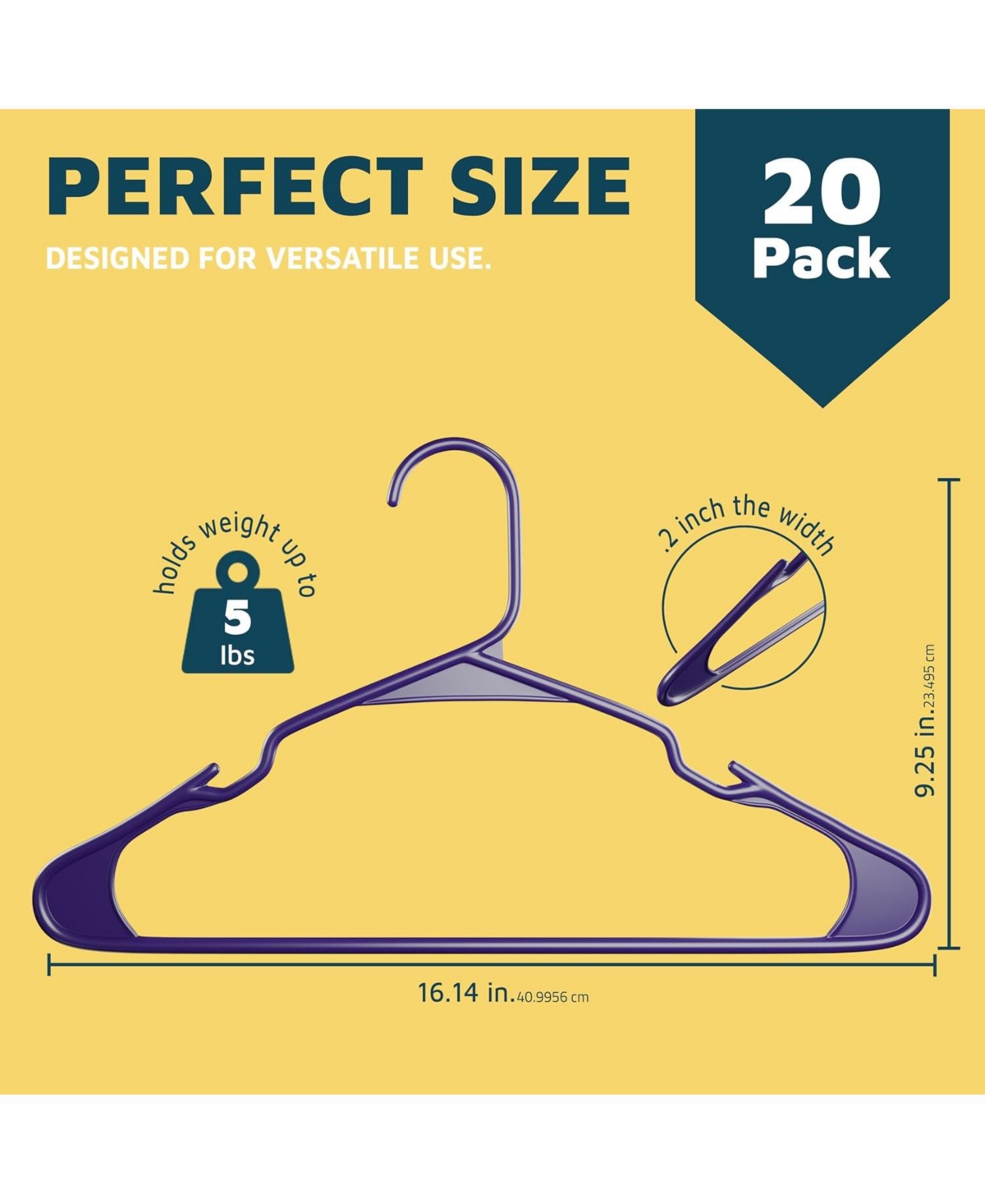 Lifemaster heavy-duty plastic hangers with non-slip grooves, space-saving design