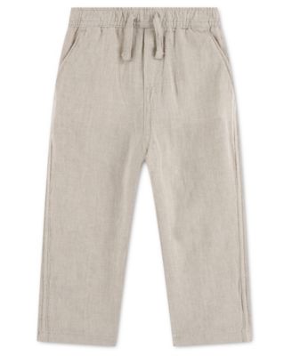 Baby Boys' Loose Linen Pull-On Pants