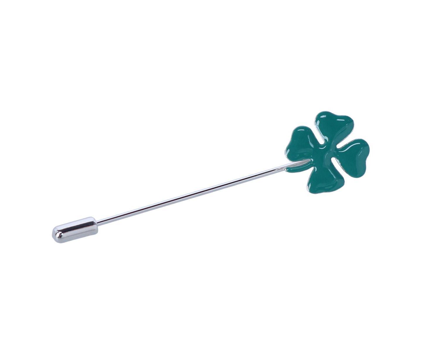 Мужские аксессуары TRAFALGAR Shay Shamrock Novelty Cufflinks and Lapel Pin Set, цвет: Зелёный — фото 4