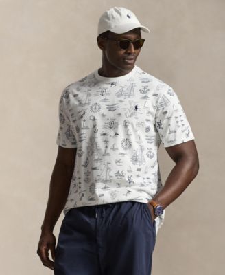 Men's Big & Tall Classic-Fit Nautical Print Jersey T-Shirt