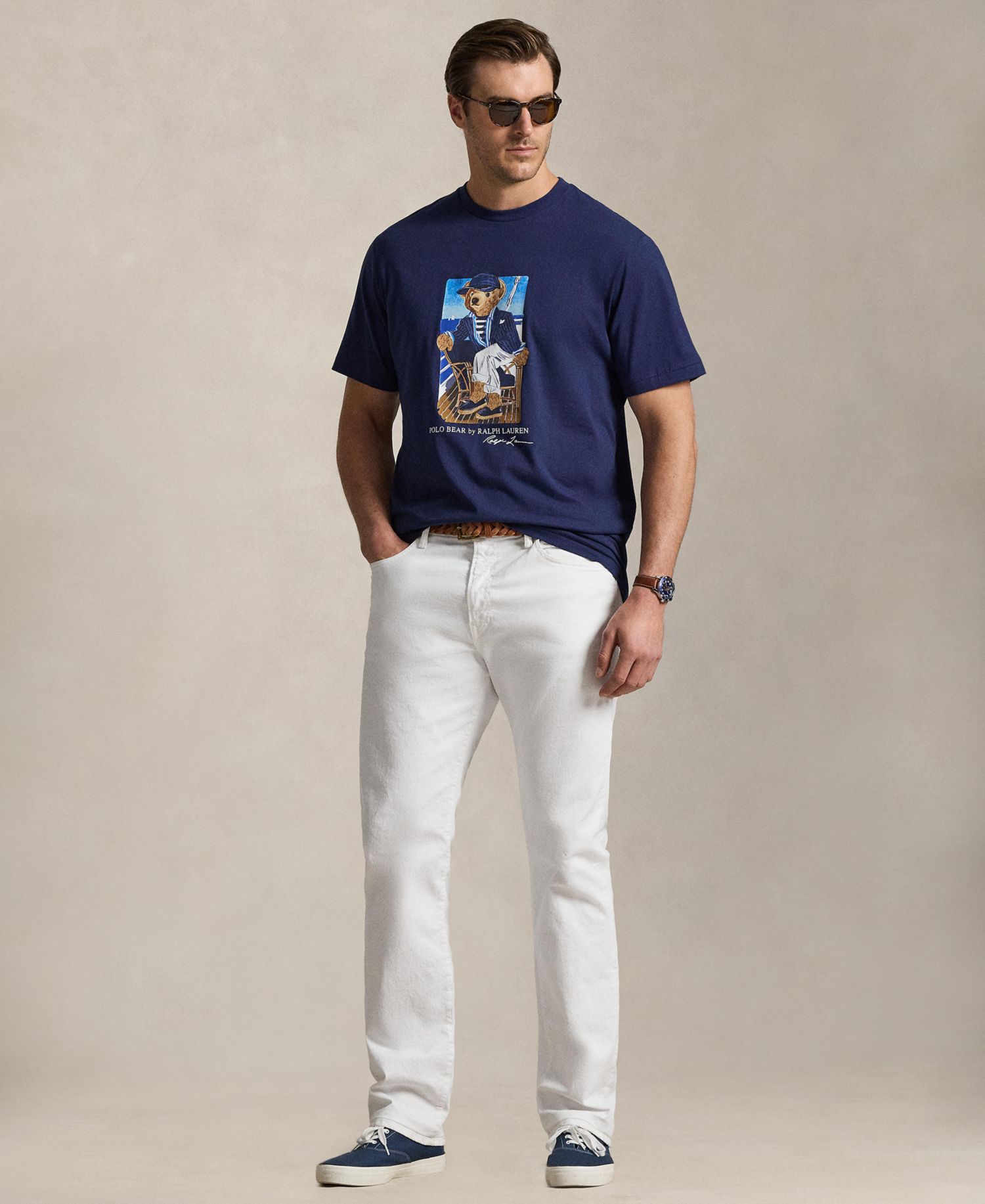 Men's Big & Tall Classic-Fit Polo Bear Jersey T-Shirt