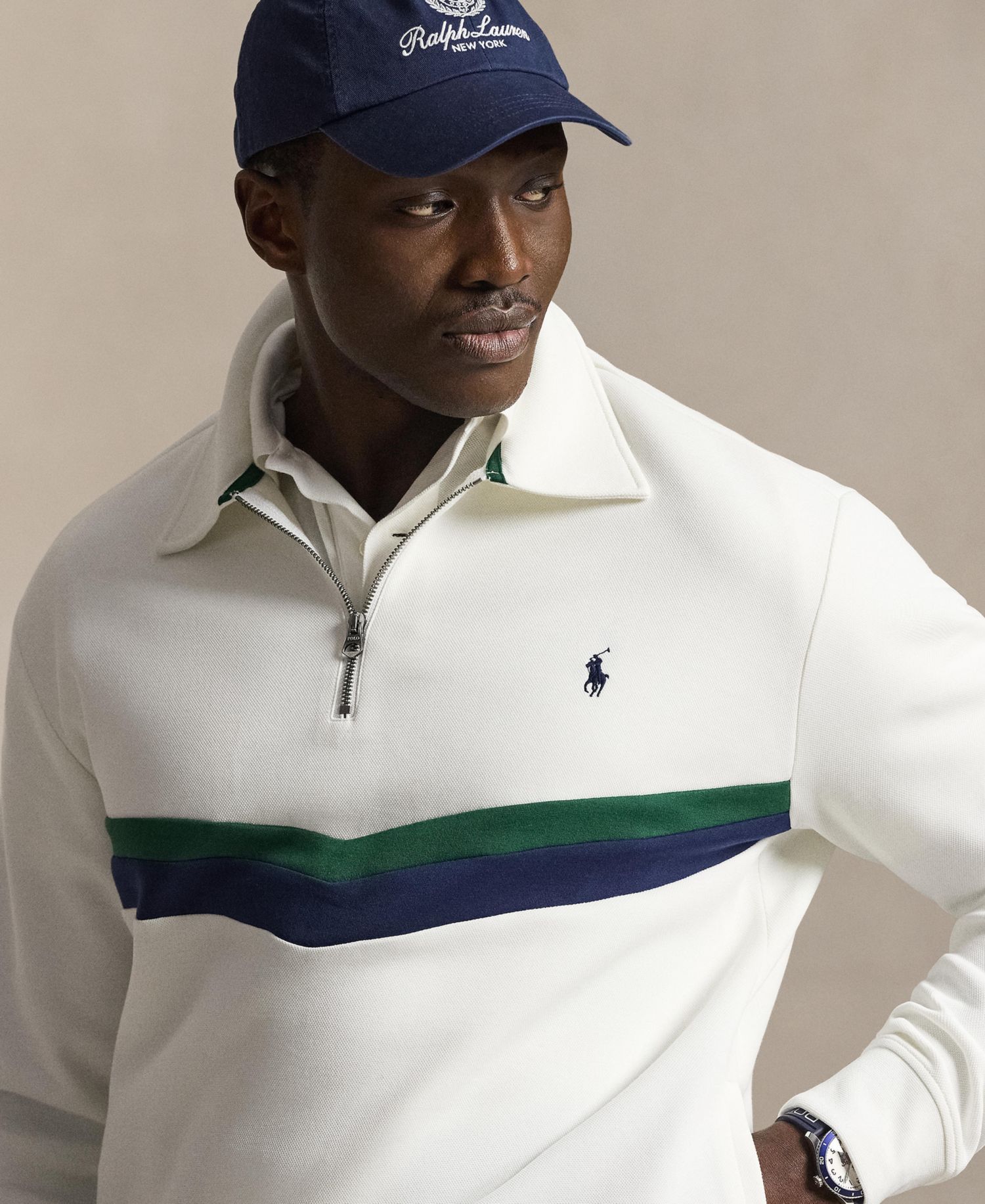 Men's Big & Tall Regular-Fit Quarter-Zip Sweatshirt