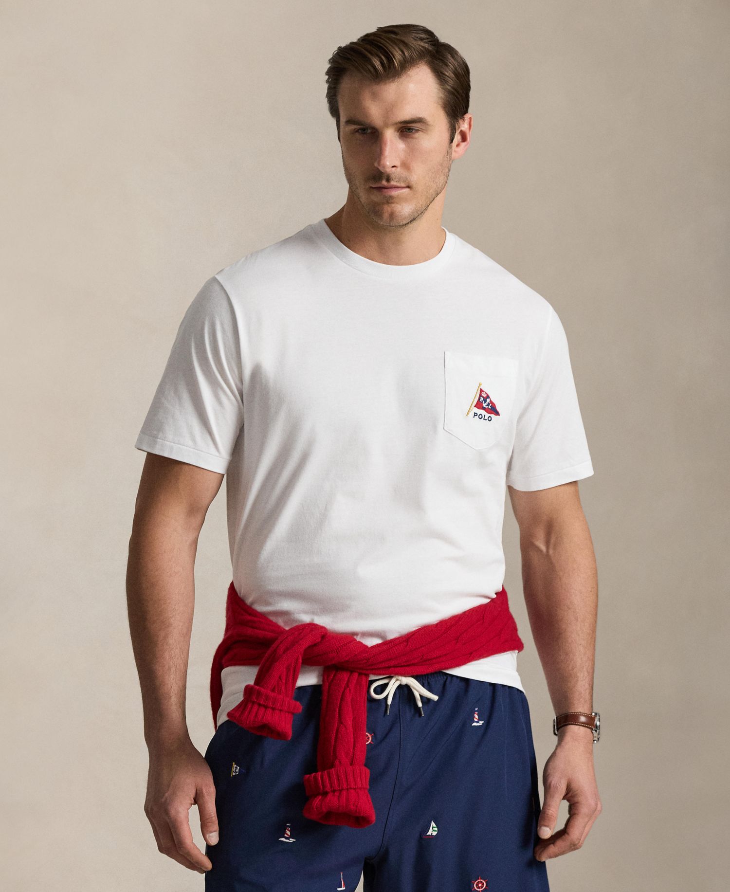 Men's Big & Tall Classic-Fit Polo Bear Jersey T-Shirt