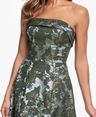 xscape green dress macy's XSCAPE Women's Green Wedding Guest Dresses