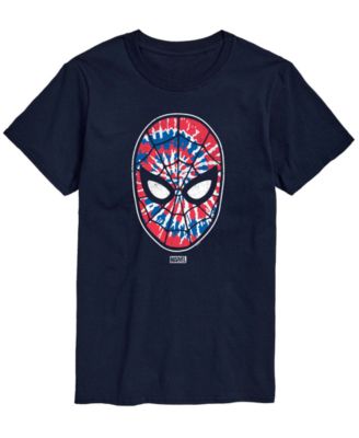 Men's Spiderman Flag Fill Spiderman Short-Sleeve Graphic T-Shirt