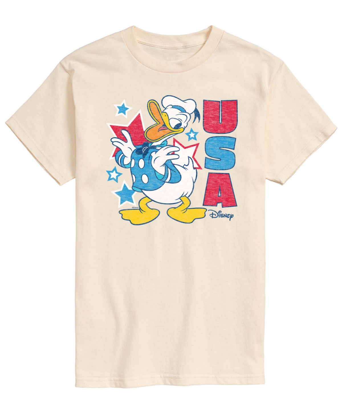 Airwaves Men's Disney Donald Usa Short-Sleeve Graphic T-Shirt - Cream