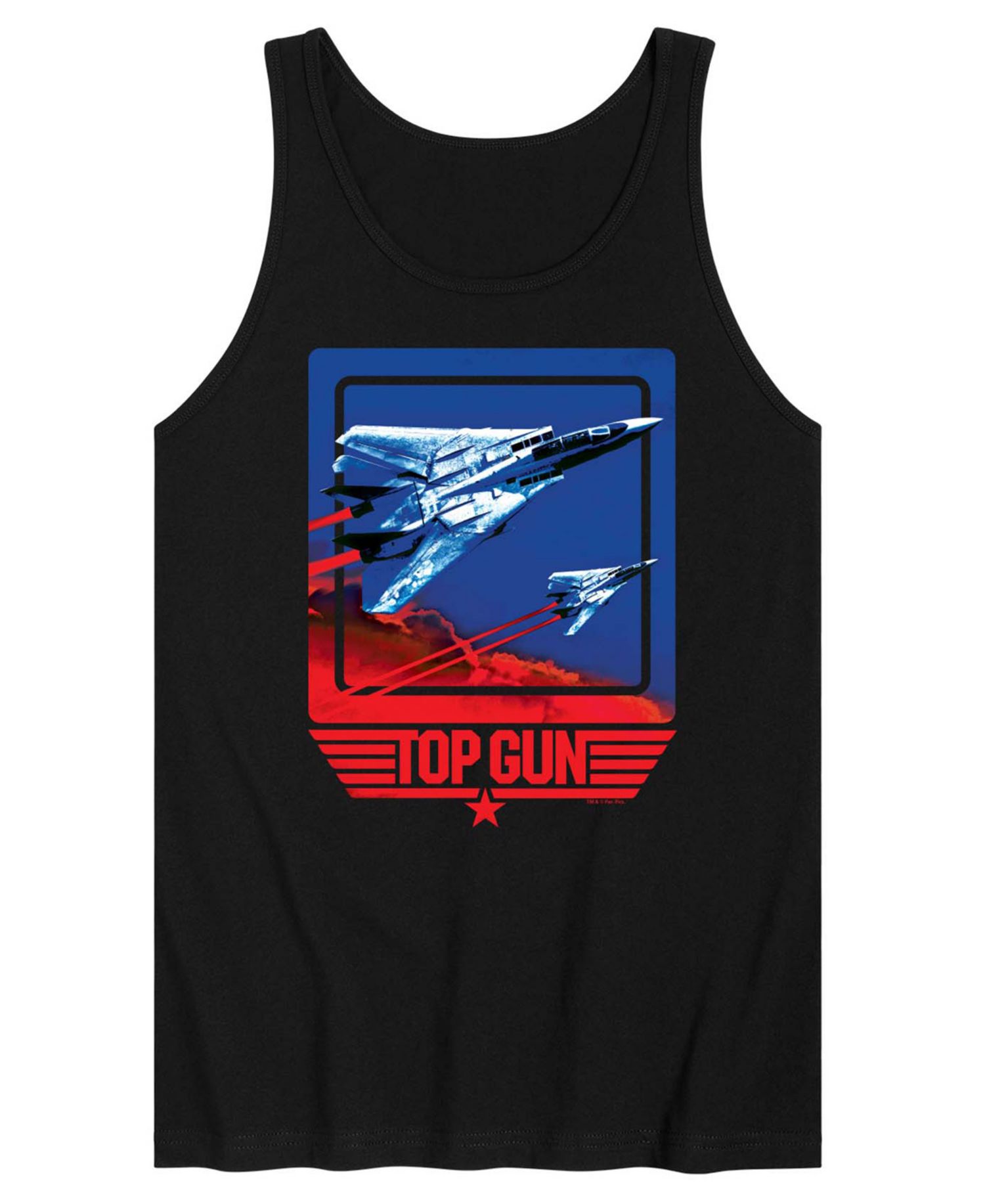 Men's Top Gun Jet Sleeveless Graphic Tank Top