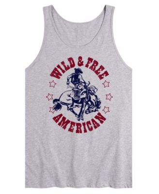 Men's Wild And Free American Sleeveless Graphic Tank T-Shirts